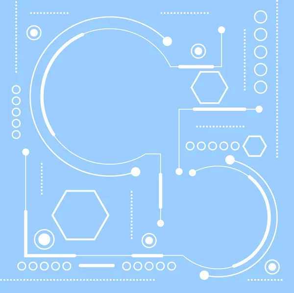 背景の技術 エレクトロニクスの技術的な図面 — ストックベクタ