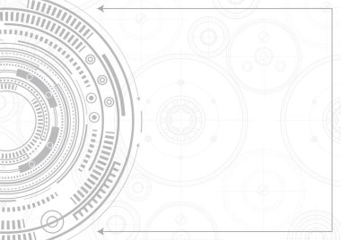 Teknik resim. Yeni teknolojiler. Geometrik vektör, arka plan
