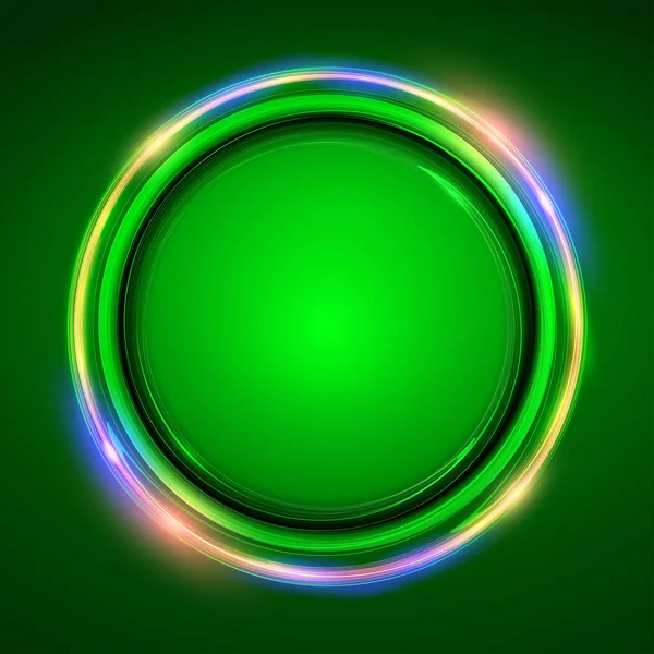 Neon Frame Abstract Hintergrund Mit Led Lichteffekt — Stockvektor