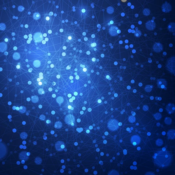 Abstrakter Hintergrund Mit Molekül Glitter Lichter Hintergrund — Stockvektor