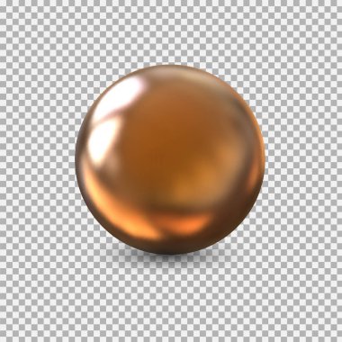 Altın top. Soyut metal küre