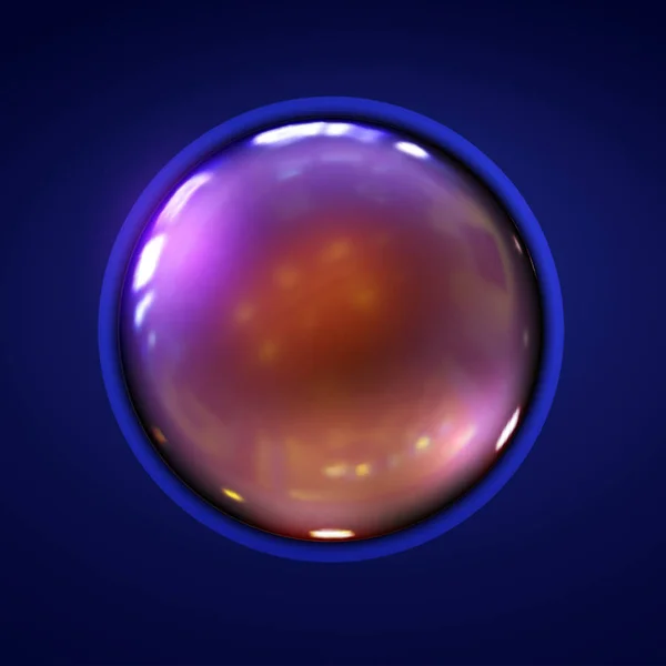 ガラス玉 ガラス球 ビジネス バナー ベクトル バブルの図 — ストックベクタ