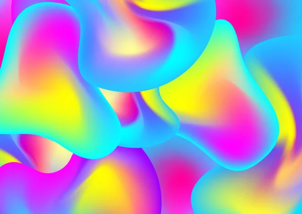 Fließende Farben Formen Flüssige Farbe Hintergrunddesign Vektor — Stockvektor