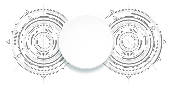 Technische Tekening Technologie Van Toekomst Vector Mechanische Regeling — Stockvector