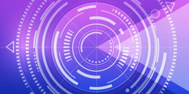  Futuristik bir arayüze, Hud, vektör arka plan. Teknoloji afiş.