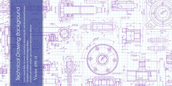  Makine Mühendisliği - Teknik arka plan çizim