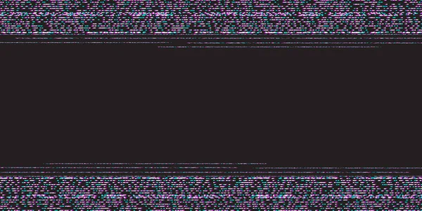 Marco de fallo rectangular, vector .Abstract Pixel Noise Glitch .Video Daño . — Archivo Imágenes Vectoriales