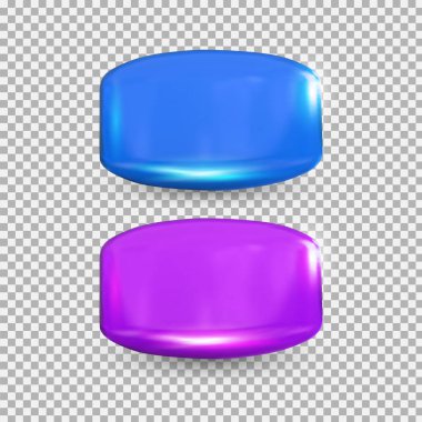 Boş parlak rozetler . Web tasarımı için renkli vektör afişleri .