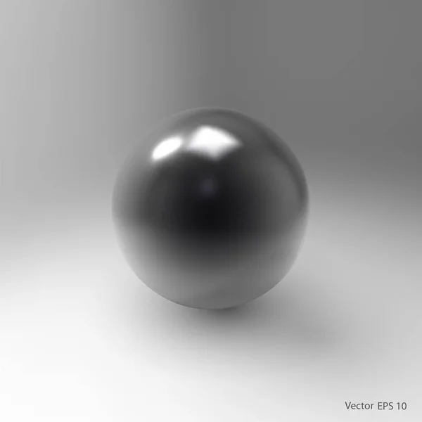 金属ボール分離.ラベル、広告のための現実的な風船.バブル。ベクトルイラスト. — ストックベクタ