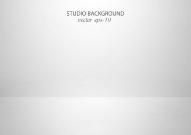 Temiz arka plan beyaz gri bulanıklık ışığı . Stüdyo beyaz arka plan - vektör.