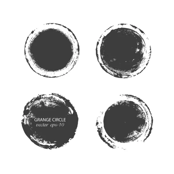 Grunge daireler . Damga çerçeve vektörü . Afişler, Logolar, Simgeler, Etiketler ve Rozetler Seti.