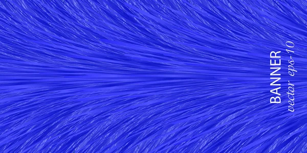 Abstracte blauwe achtergrond vector illustratie. fur achtergrond. Feather patroon. Banner voor adverteren . — Stockvector