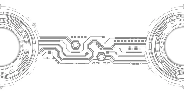 Dibujo Técnico Innovación Tecnológica Fondo Tecnológico Futurista Ilustración Vectorial — Archivo Imágenes Vectoriales