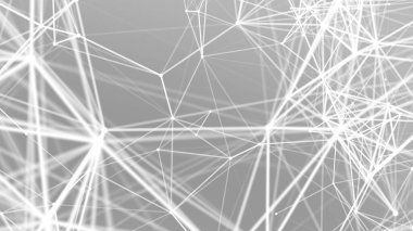 Plexus Çizgileri. Soyut bağlantı çizgileri. Molekül yapısı ve iletişim. .