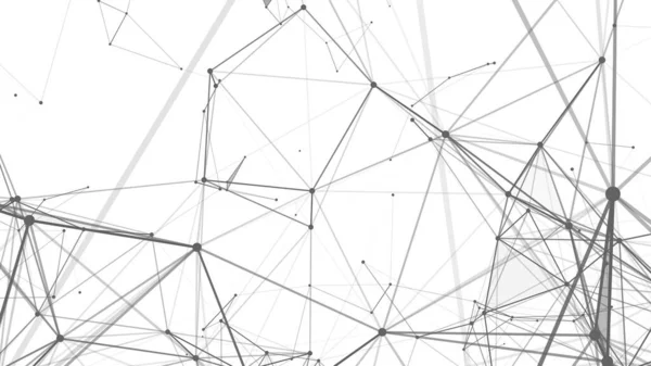 Grafisk Plexus Bakgrundabstrakt Geometriska Ansluta Linjer Och Dots Technology Banner — Stockfoto