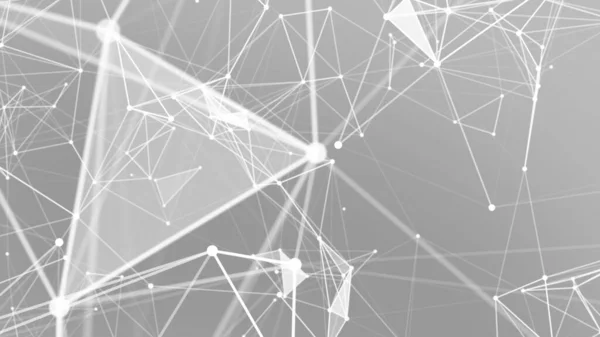 Çokgenler Çizgilerden Teknolojik Arka Plan Molekül Yapısı Iletişimi Grafik Pleksus — Stok fotoğraf