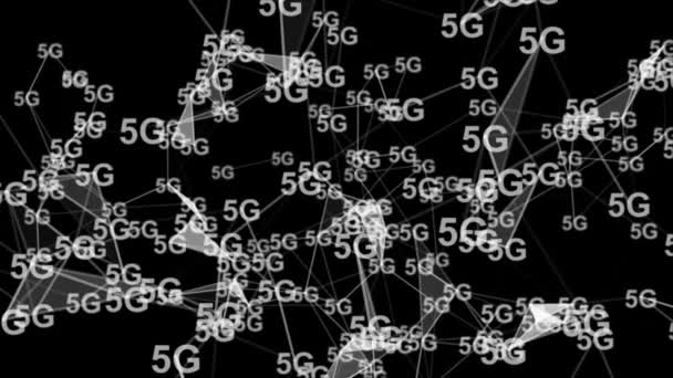 5Gネットワーク無線技術 新しいモバイル通信技術 高速インターネット5G — ストック動画
