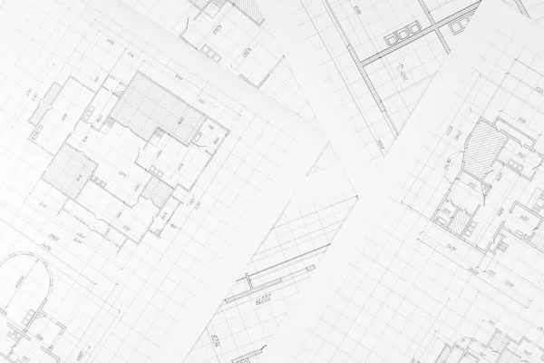 Proyecto Plano Casa Fondo Dibujo Técnico Diseño Ingeniería — Foto de Stock