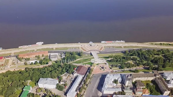 Вид Нижегородский Кремль Чкаловскую Лестницу Нижний Новгород — стоковое фото