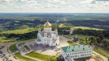 Belogorsky St. Nicholas Ortodoks-misyoner Manastırı. Rusya, perma topraklarının, beyaz dağ  
