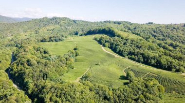 Kış günbatımı. donmuş göl