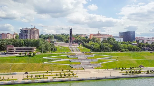 Rusia Izhevsk Agosto 2017 Monumento Para Siempre Con Rusia Amistad —  Fotos de Stock