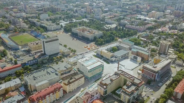 Rusia Stavropol Septiembre 2017 Centro Ciudad Ángel Guardián Ciudad Cruz — Foto de Stock