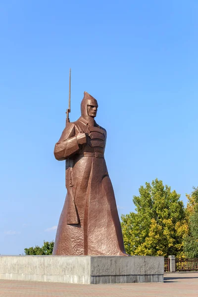 Rusia Stavropol Septiembre 2017 Monumento Soldado Guardia Roja — Foto de Stock