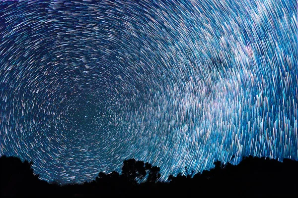 Tracks Stars Form Fading Lines — Stock Photo, Image