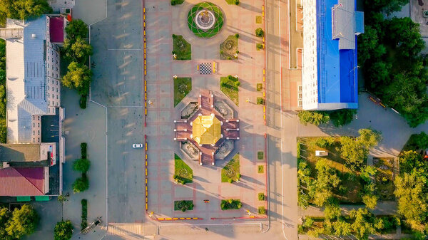 Pagoda of the Seven Days - Pagoda in the central square of Lenin in the city of Elista, Kalmykia, Russia