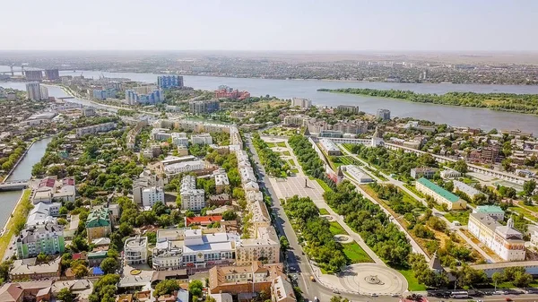 Astrahan Kremlin Tarihi Mimari Kompleks Hava Görünümünü Rusya Astrahan — Stok fotoğraf