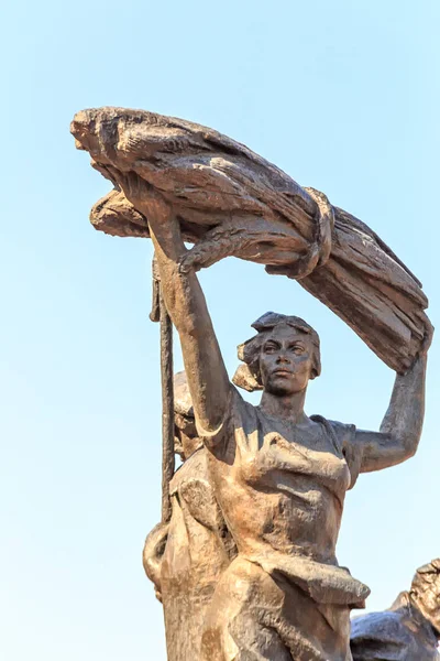 Rusland Stavropol September 2017 Element Van Sculpturale Samenstelling Monument Voor — Stockfoto