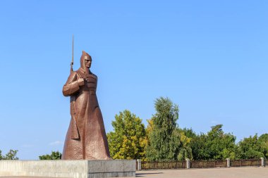 Rusya, Stavropol - 11 Eylül 2017: Kızıl Muhafızlar asker anıt