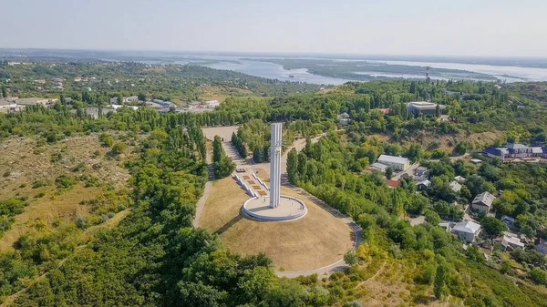 Rusya Saratov Ağustos 2017 Memorial Karmaşık Vinçler Saratov 1941 1945 — Stok fotoğraf