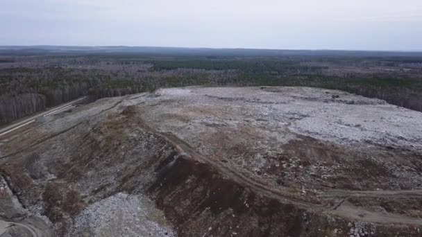 Rusya Nın Ekaterinburg Şehrinin Çevresindeki Çöplüğü Doldurun Video Kaydı Ultrahd — Stok video