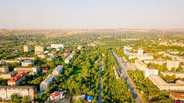 Vue Panoramique Ville Elista Kalmykia Russie — Photo