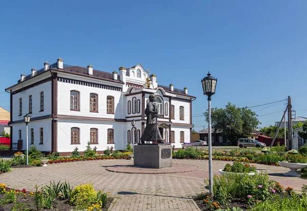 Rusya Ishim Temmuz 2018 Anıt Praskovia Lupolova Şehrin Sembolü — Stok fotoğraf
