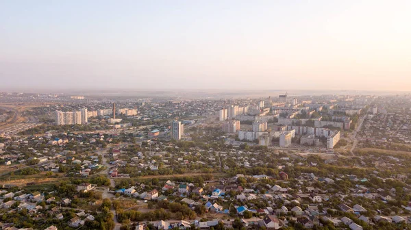 Panorama Van Wolgograd Bij Dageraad Rusland — Stockfoto