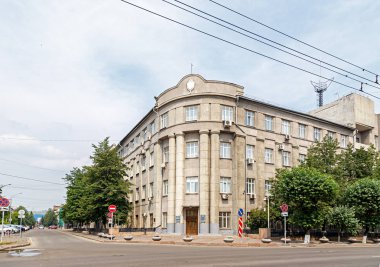 Rusya, Krasnoyarsk - 23 Temmuz 2018: Krasnoyarsk toprakları için Rusya Federasyonu Federal Güvenlik Servisi Office binanın