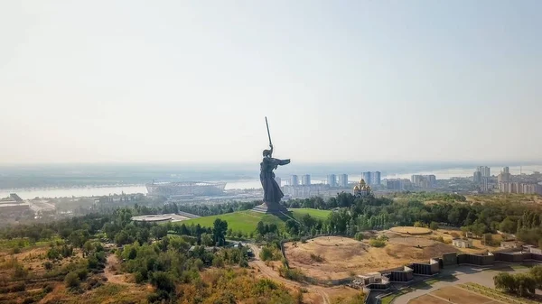 Rusya Volgograd Ağustos 2017 Heykel Vatan Aramalar Anıt Ensemble Heroes — Stok fotoğraf
