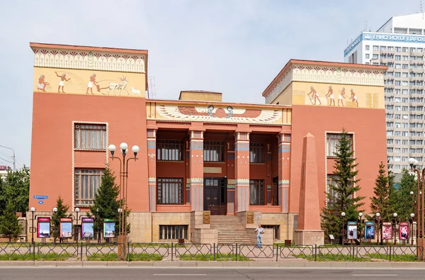 Rusko Krasnojarsk Července 2018 Krasnojarsk Muzeum Místní Historie Egyptském Stylu — Stock fotografie
