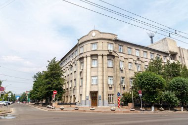 Rusya, Krasnoyarsk - 23 Temmuz 2018: Krasnoyarsk toprakları için Rusya Federasyonu Federal Güvenlik Servisi Office binanın