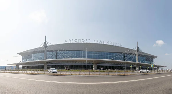 Rusland Krasnojarsk Juli 2018 Het Gebouw Van Krustoyarsk International Airport — Stockfoto