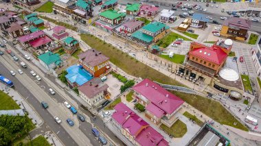 130 çeyrek (ayrıca Irkutsk yerleşmesi), Irkutsk, Rusya, dan Dron  