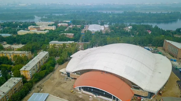 Rosja Krasnojarsk Lipca 2018 Obiekt Sportowy Stadion Yenisei Yenisei Ice — Zdjęcie stockowe