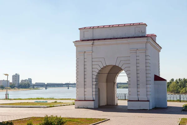 Ryssland Omsk Omsk Fästning Irtysj Gate — Stockfoto