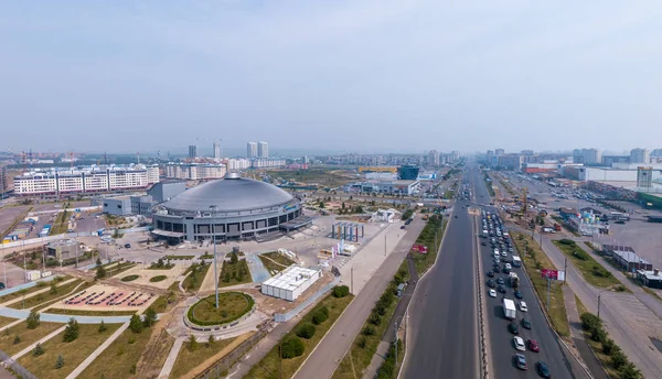 Ρωσία Κρασνογιάρσκ Ιουλίου 2018 Αθλητικές Εγκαταστάσεις Αρένα Βόρεια Αρένα Sever — Φωτογραφία Αρχείου