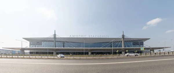 Rusland Krasnojarsk Juli 2018 Het Gebouw Van Krustoyarsk International Airport — Stockfoto