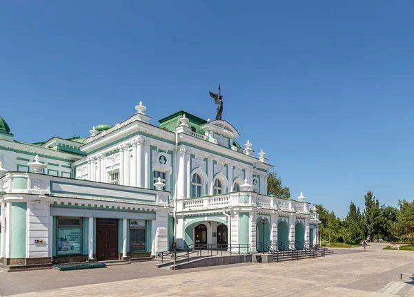 Rusia Omsk Julio 2018 Omsk State Academic Drama Theater Building — Foto de Stock