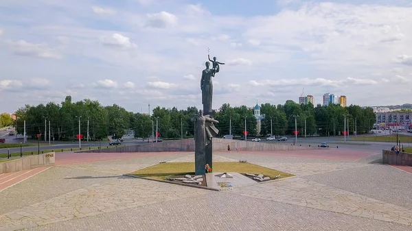 Rússia Penza Agosto 2017 Monumento Valor Militar Trabalho Povo Penza — Fotografia de Stock